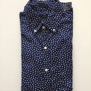 J. Crew Men's Flower Print Button Down Shirt